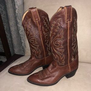 Justin Handmade Cowboy Boots Women Size 9